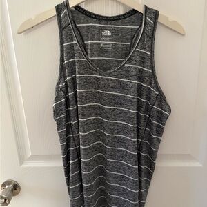 The North Face Black and White Striped Tank Top